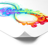 Oneindigheid met regenboogkwal poster (Hoek)