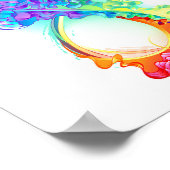 Oneindigheid met regenboogkwal poster (Hoek)