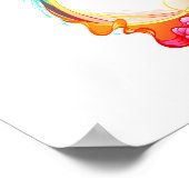 Oneindigheid met regenboogkwal poster (Hoek)