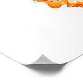 Oneindigheid met regenboogkwal poster (Hoek)