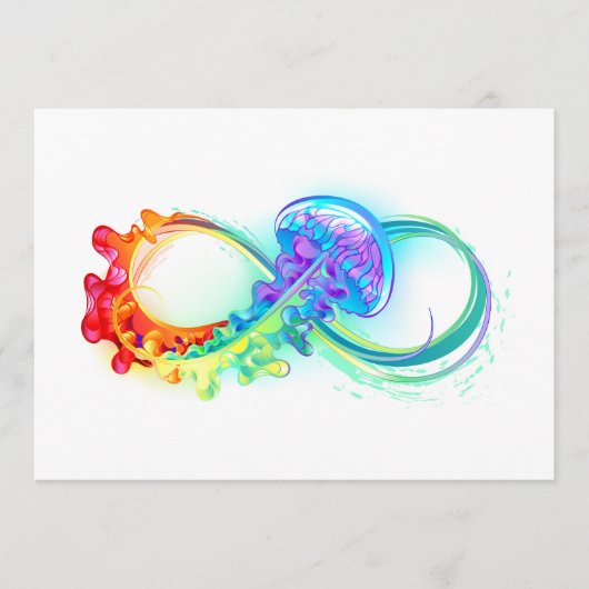 Oneindigheid met regenboogkwal programmakaart (Voorkant)