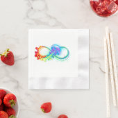 Oneindigheid met regenboogkwal servet (Insitu)