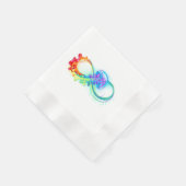 Oneindigheid met regenboogkwal servet (Hoek)