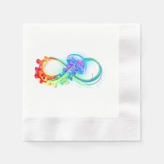 Oneindigheid met regenboogkwal servet (Voorkant)
