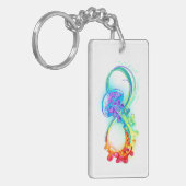 Oneindigheid met regenboogkwal sleutelhanger (Voorkant Links)
