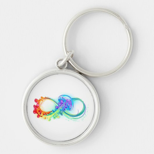 Oneindigheid met regenboogkwal sleutelhanger (Voorkant)
