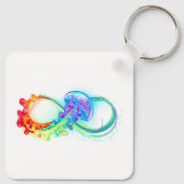 Oneindigheid met regenboogkwal sleutelhanger (Achterkant)