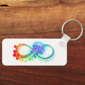 Oneindigheid met regenboogkwal sleutelhanger (Voorkant)