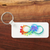 Oneindigheid met regenboogkwal sleutelhanger (Achterkant)