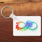 Oneindigheid met regenboogkwal sleutelhanger (Achterkant)