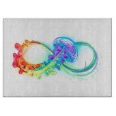Oneindigheid met regenboogkwal snijplank (Voorkant)
