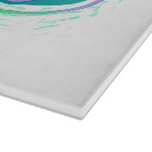 Oneindigheid met regenboogkwal snijplank (Hoek)