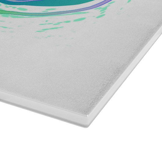 Oneindigheid met regenboogkwal snijplank (Hoek)