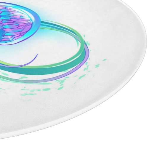 Oneindigheid met regenboogkwal snijplank (Hoek)