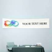 Oneindigheid met regenboogkwal spandoek (Beurs)