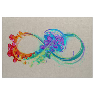Oneindigheid met regenboogkwal stof