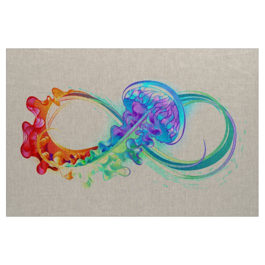 Oneindigheid met regenboogkwal stof (Yard (91,4 cm))