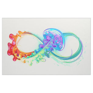 Oneindigheid met regenboogkwal stof