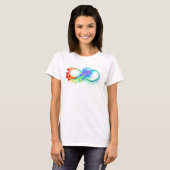Oneindigheid met regenboogkwal t-shirt (Voorkant volledig)
