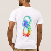 Oneindigheid met regenboogkwal t-shirt (Achterkant)