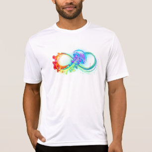 Oneindigheid met regenboogkwal t-shirt