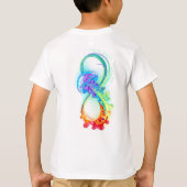 Oneindigheid met regenboogkwal t-shirt (Achterkant)