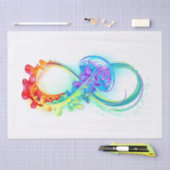Oneindigheid met regenboogkwal tissuepapier (Craft)