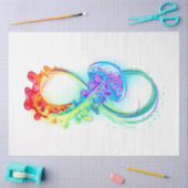 Oneindigheid met regenboogkwal tissuepapier (Craft)
