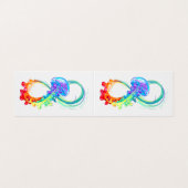 Oneindigheid met regenboogkwal visitekaartje (Buitenkant ongevouwen)