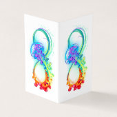 Oneindigheid met regenboogkwal visitekaartje (Buitenkant)
