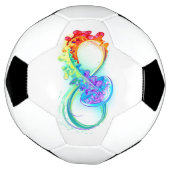 Oneindigheid met Regenboogkwal Voetbal (Gedraaid)