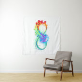 Oneindigheid met regenboogkwal wandkleed (In Situ (horizontaal))