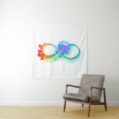 Oneindigheid met regenboogkwal wandkleed (In situ)