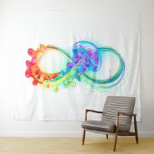 Oneindigheid met regenboogkwal wandkleed (In Situ (horizontaal))