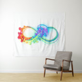 Oneindigheid met regenboogkwal wandkleed (In Situ (horizontaal))