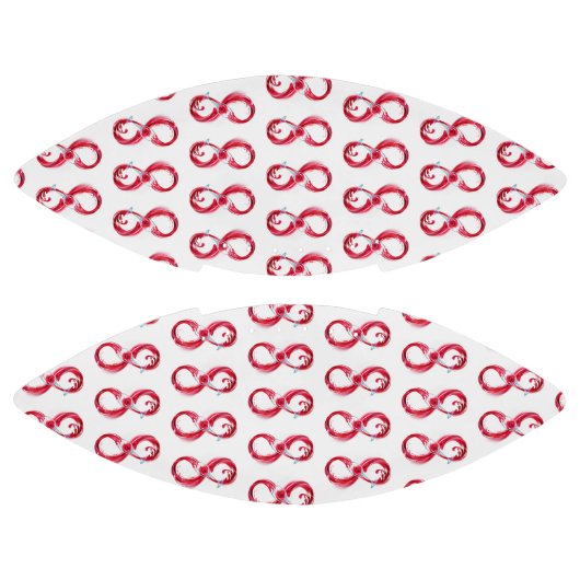 Oneindigheid met rode wijn american football (Panelen)