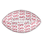 Oneindigheid met rode wijn american football (Voorkant)