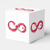 Oneindigheid met rode wijn bedankdoosjes (Achterkant)