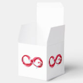 Oneindigheid met rode wijn bedankdoosjes (Geopend)