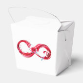 Oneindigheid met rode wijn bedankdoosjes (Achterkant)