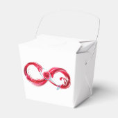 Oneindigheid met rode wijn bedankdoosjes (Voorkant Zijde)