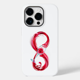 Oneindigheid met rode wijn Case-Mate iPhone 14 pro hoesje