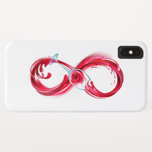 Oneindigheid met rode wijn Case-Mate iPhone case (Achterkant (horizontaal))