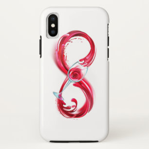 Oneindigheid met rode wijn Case-Mate iPhone case
