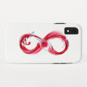 Oneindigheid met rode wijn Case-Mate iPhone case (Achterkant (horizontaal))