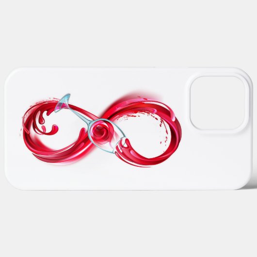 Oneindigheid met rode wijn Case-Mate iPhone case (Achterkant (horizontaal))