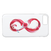 Oneindigheid met rode wijn Case-Mate iPhone case (Achterkant (Horizontaal))