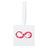 Oneindigheid met rode wijn decoratie (Voorkant)