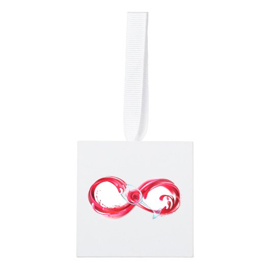 Oneindigheid met rode wijn decoratie (Voorkant)