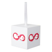 Oneindigheid met rode wijn decoratie (Achter hoekig)